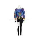 LOL KDA Skin Akali Outfit Fullsets Cosplay Costume, back view