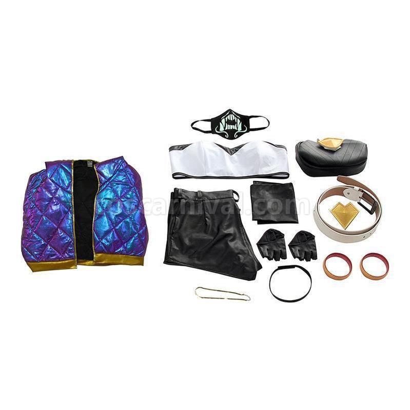 LOL KDA Skin Akali Outfit Fullsets Cosplay Costume coscarnival011119140