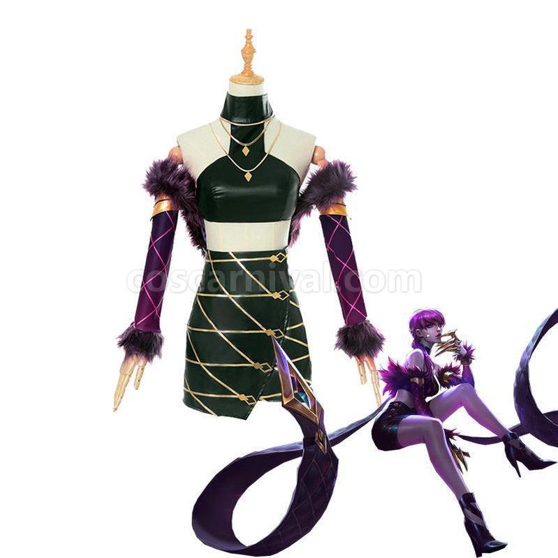 LOL KDA Skin Evelynn Outfit Full sets Cosplay Costumes Cosplay coscarnival011119099