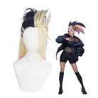 LOL KDA The Baddest Akali Blue Blonde Ponytail Cosplay Wigs coscarnival011114318