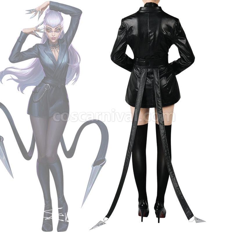LOL KDA The Baddest Evelynn Fullset Cosplay Costumes coscarnival011114876