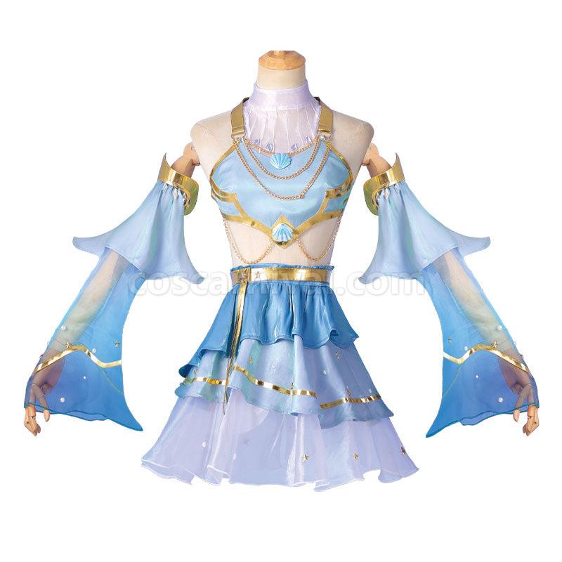 LOL Prestige Ocean Song Seraphine Cosplay Costumes coscarnival01114079