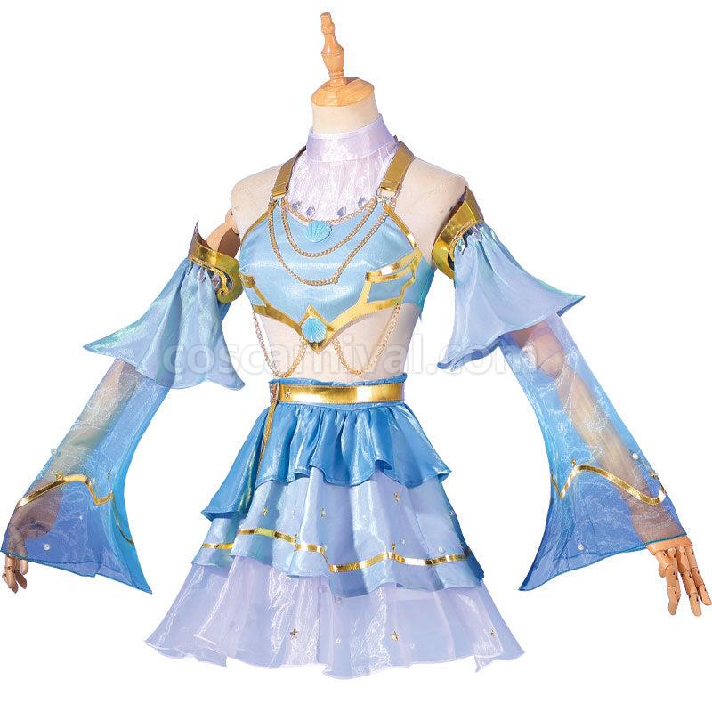 LOL Prestige Ocean Song Seraphine Cosplay Costumes coscarnival01114098