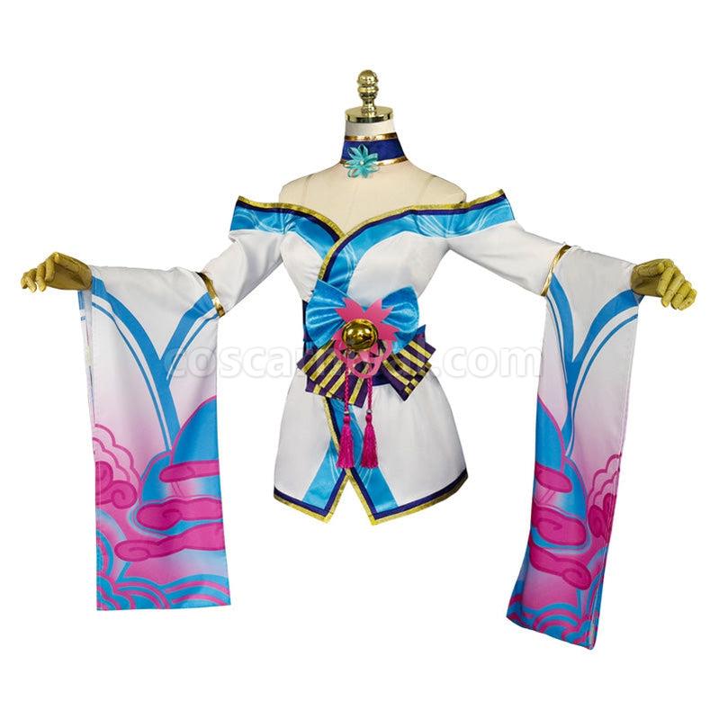 LOL Spirit Blossom Ahri Cosplay Costumes coscarnival011116132