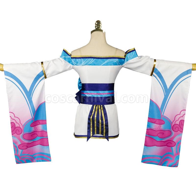 LOL Spirit Blossom Ahri Cosplay Costumes coscarnival011116143