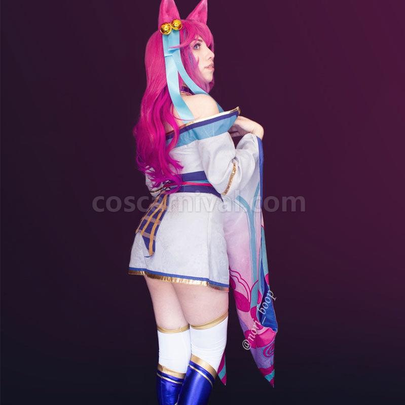 LOL Spirit Blossom Ahri Fullset Cosplay Costumes coscarnival011114541