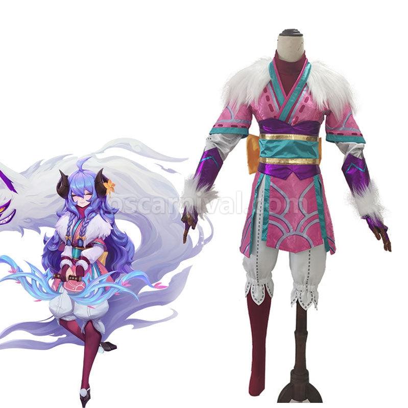 LOL Spirit Blossom Kindred Eternal Hunters Cosplay Costumes coscarnival011114703