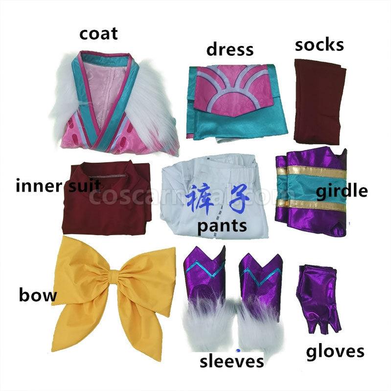 LOL Spirit Blossom Kindred Eternal Hunters Cosplay Costumes coscarnival011114742