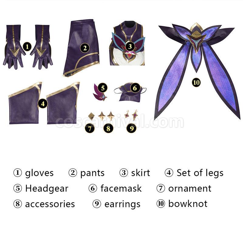 LOL Star Guardian 2022 Akali Cosplay Costumes coscarnival01113162
