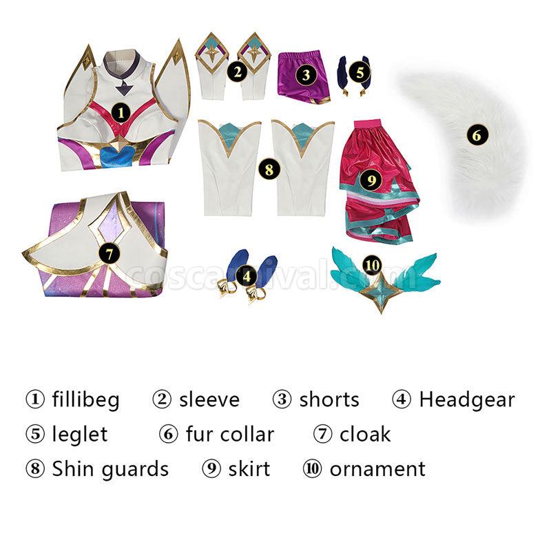 LOL Star Guardian 2022 Xayah Cosplay Costumes coscarnival01112040