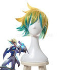 Blue cosplay wig from Pokémon, front view