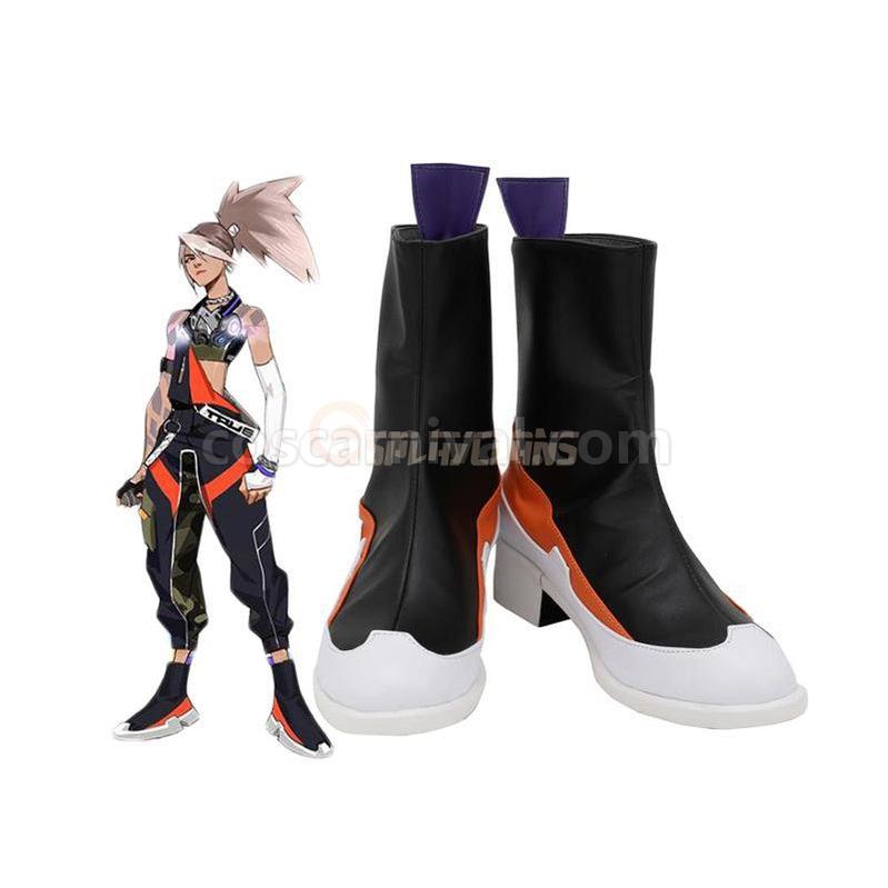 LOL True Damage Akali Cosplay Boots Customized Leather Shoes for Boys and Girls coscarnival011119009