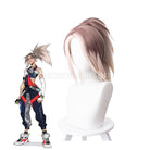 LOL True Damage Akali Gray Mixde White Ponytail Cosplay wig, front view