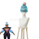 Blue cosplay wig from Pokémon, front view