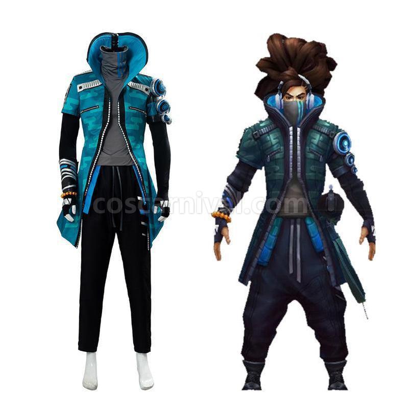 LOL True Damage Yasuo Male Full Sets Cosplay Costumes coscarnival011119045