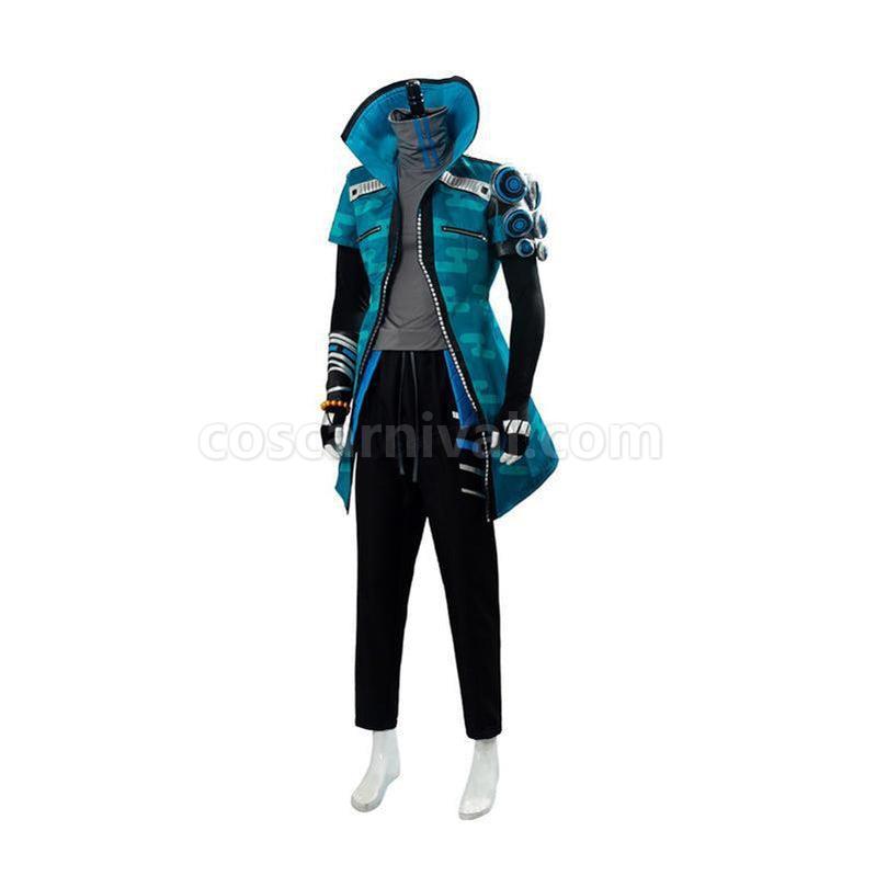 LOL True Damage Yasuo Male Full Sets Cosplay Costumes coscarnival011119052