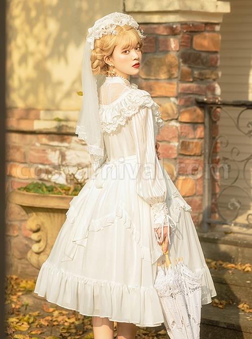 La-Traviata-Series-French-Elegant-Solid-Color-Retro-Lace-Translucent-Stand-Collar-Classic-Lolita-Long-Sleeved-Dress-coscarnival-2629