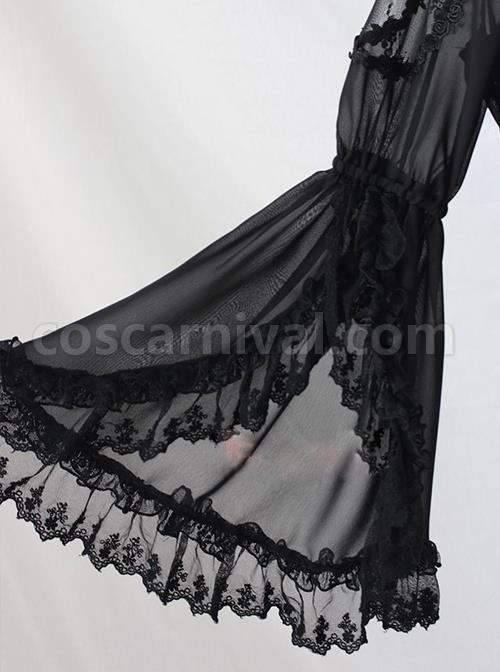 Lace Ruffle Pendant Classic Lolita Chiffon Shirt coscarnival