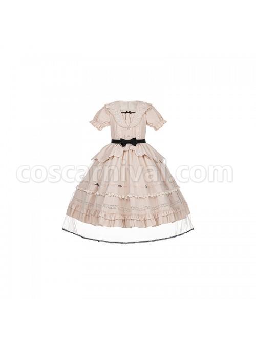 Letters-And-Poems-Glazed-Window-Series-Pattern-Exquisite-Embroidery-Doll-Collar-Pleated-Hem-Bow-Knot-Apron-Lolita-Dress-Set-coscarnival-2586