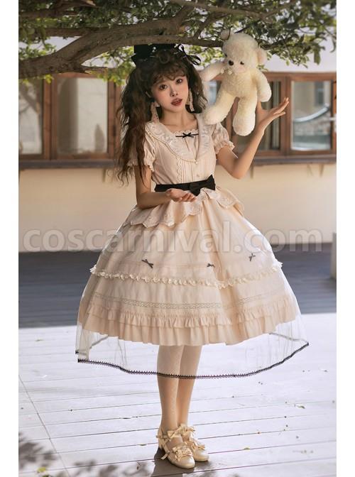 Letters-And-Poems-Glazed-Window-Series-Pattern-Exquisite-Embroidery-Doll-Collar-Pleated-Hem-Bow-Knot-Apron-Lolita-Dress-Set-coscarnival-2610