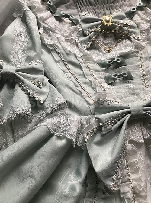 Light-Green-Classic-Lolita-Short-Sleeve-Dress-coscarnival-863