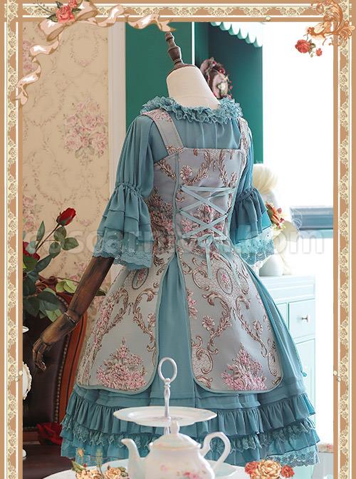 Light-Purple-Chiffon-Tridimensional-Embroidery-Cake-Skirt-coscarnival-3946