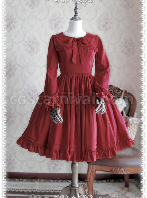 Lily-Series-Chiffon-Long-Sleeves-Concise-Classic-Lolita-Dress-coscarnival-396
