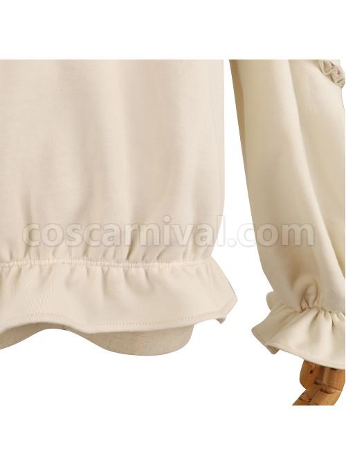 Little Raccoon Series Red Little Mushroom Printing Sweet Lolita Apricot Hoodies coscarnival