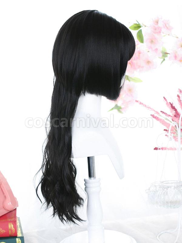 黒ロリータ ウィッグ ロング耐熱ファイバー ロリータ アクセサリー coscarnival