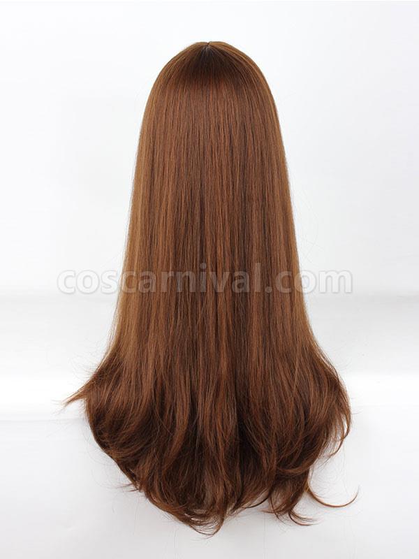 スウィートロリータ ウィッグ ロング ストレート グレー 合成ロリータ ウィッグ ブラント フリンジ cocarnival