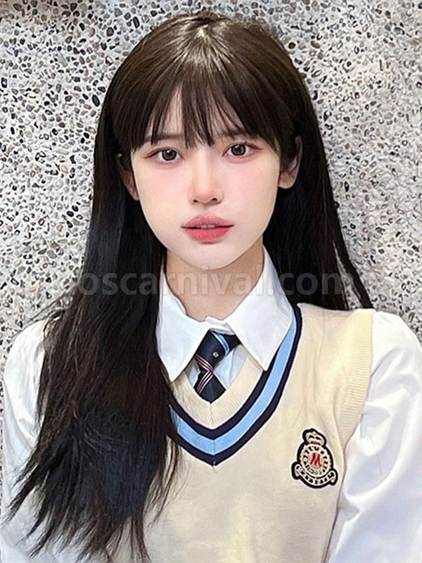 ROCOCO Style Lolita Wigs Long Heat-resistant Fiber Black Lolita Accessories 