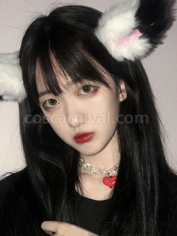 黒ロリータ ウィッグ ロング耐熱ファイバー ロリータ ヘア ウィッグ cocarnival