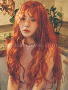 Sweet Lolita Wig Oragnge Red Long Tousled Curly Lolita Hair Wigs 