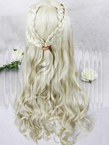 クラシック ロリータ ウィッグ ゴールド ロング カーリー スパイラル カール 人工毛ウィッグ cocarnival