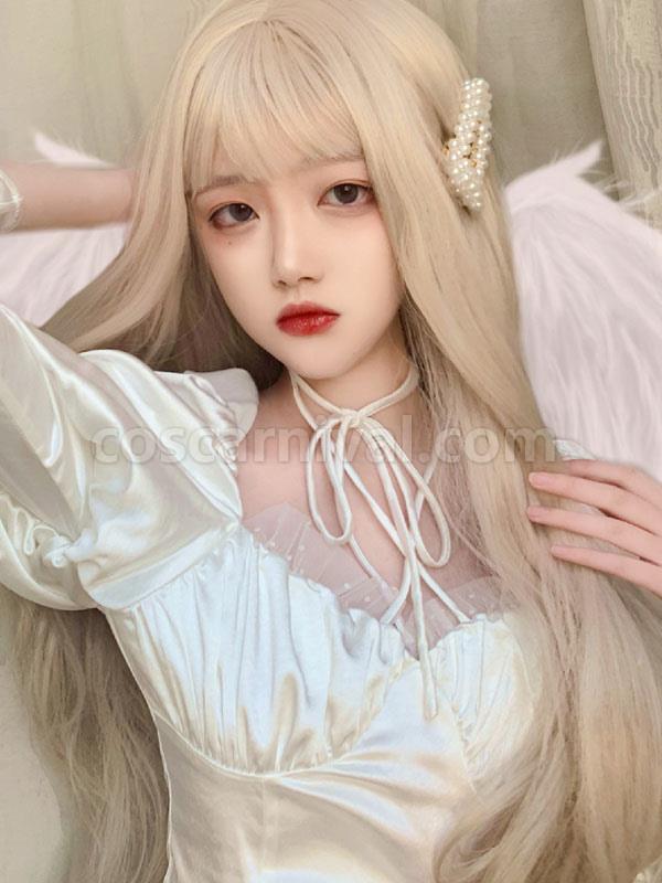 Sweet Lolita Wigs Long Heat Resistant Fiber Tousled Lolita Hair Wig 
