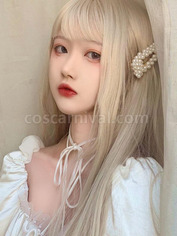 甘いロリータ ウィッグ長い耐熱繊維乱れたロリータ ヘア ウィッグ cocarnival