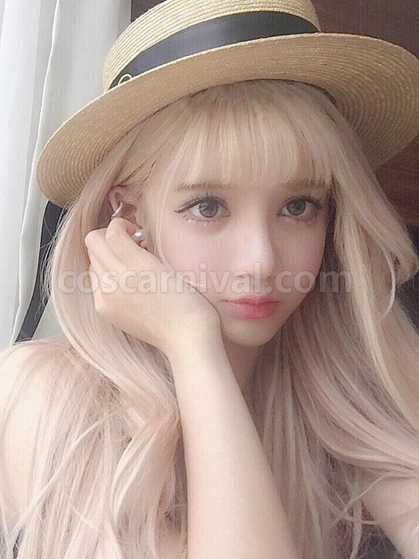 Sweet Lolita Wigs Long Heat Resistant Fiber Blonde Lolita Hair Wigs 