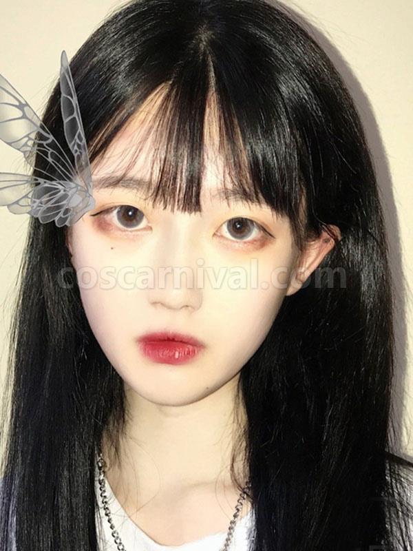 黒ロリータ ウィッグ ロング耐熱ファイバー ロリータ ヘア ウィッグ cocarnival