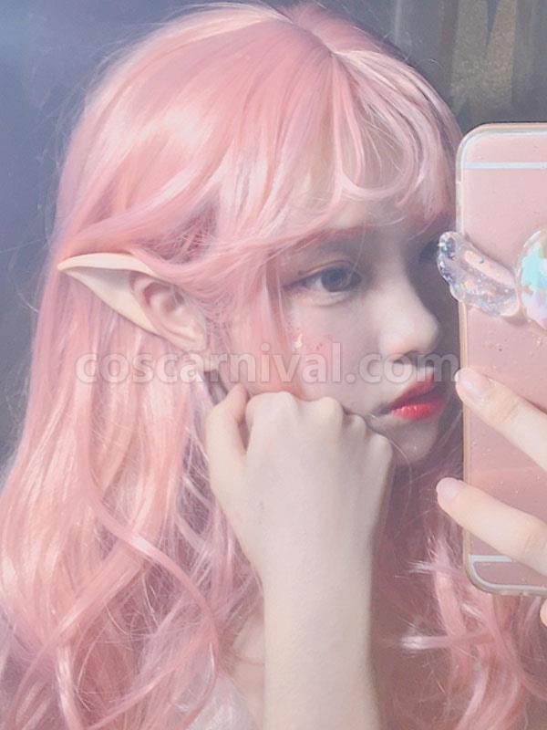 ピンク ロリータ ウィッグ ロング 耐熱ファイバー ロリータ ヘア ウィッグ coscarnival
