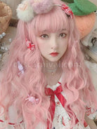 Sweet Lolita Wigs Long Heat Resistant Fiber Light Pink Lolita Hair Wigs 