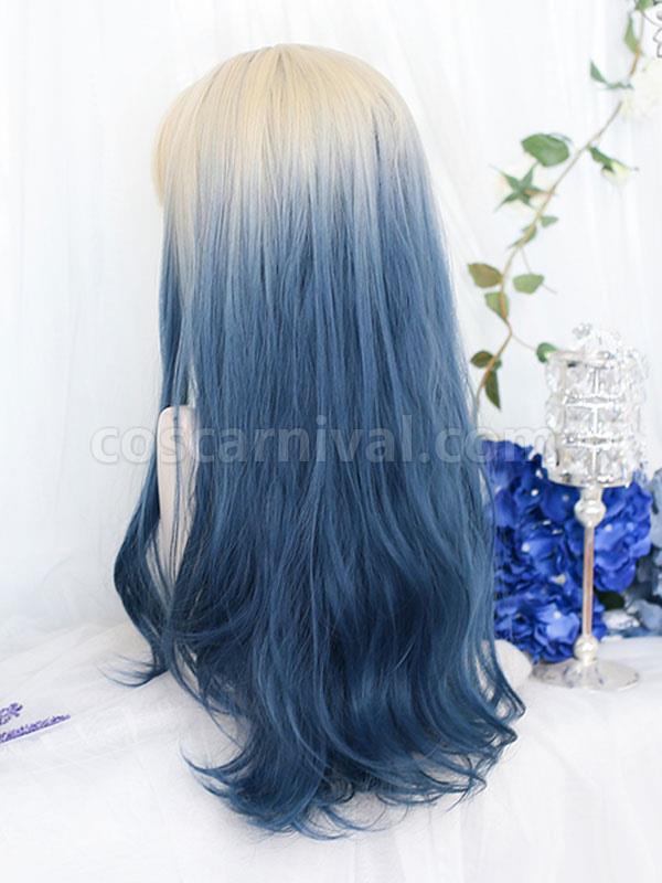 ロング ロリータ ウィッグ 耐熱ファイバー オンブル ロリータ アクセサリー coscarnival