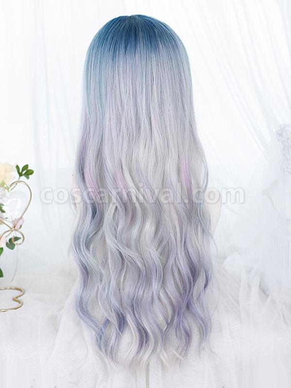 ロング ロリータ ウィッグ 耐熱ファイバー オンブル ロリータ アクセサリー coscarnival