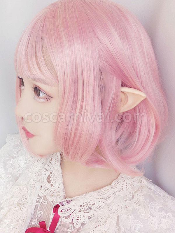 Sweet Lolita Wig Light Pink Short Heat Resistant Fiber Lolita Hair Wigs 
