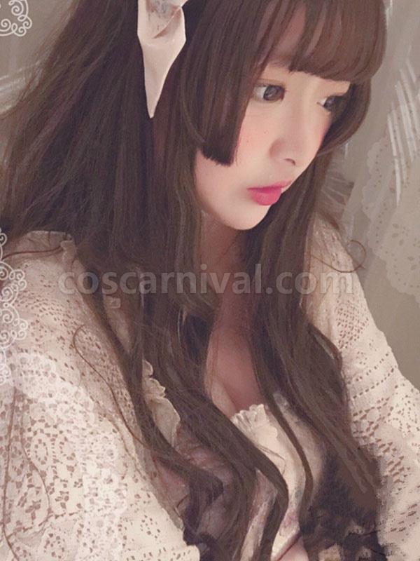 ロングロリータウィッグ 姫カットロリータヘアウィッグ coscarnival