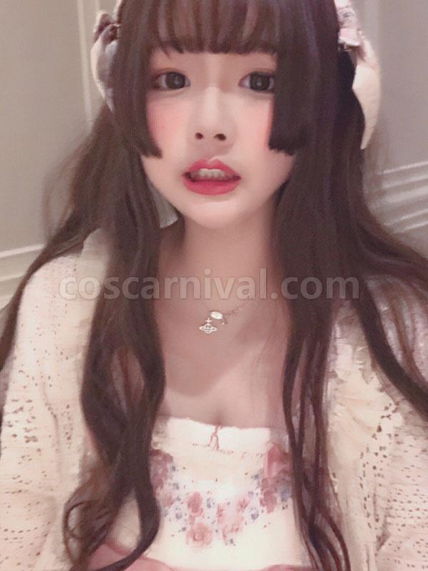 ロングロリータウィッグ 姫カットロリータヘアウィッグ coscarnival