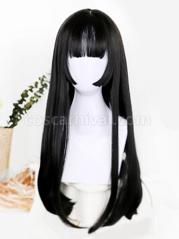 Black Lolita Wig Long Heat-resistant Fiber Lolita Accessories 