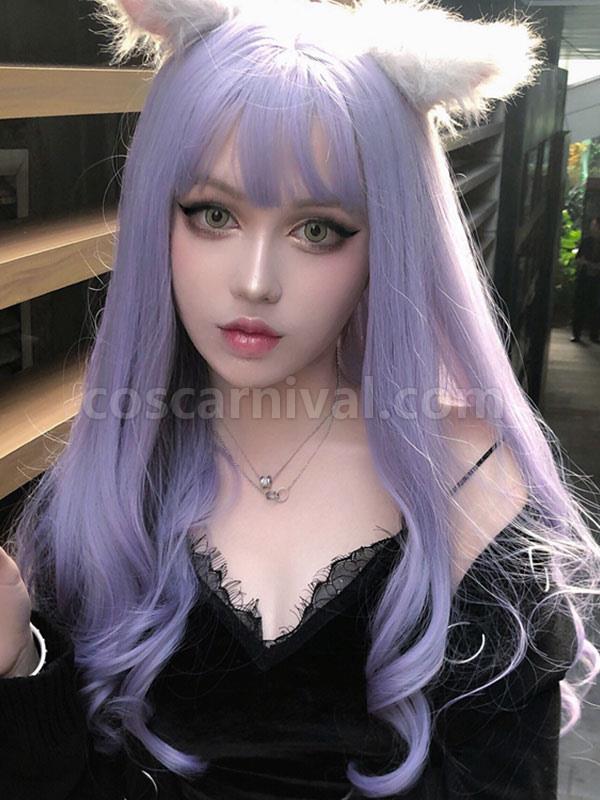 Sweet Lolita Wig Purple Long Heat-resistant Fiber Lolita Accessories 