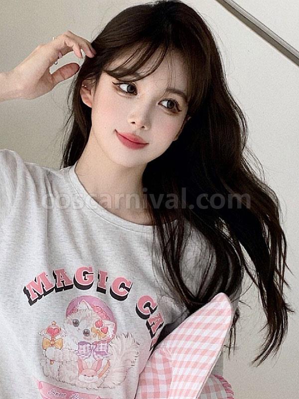 Sweet Lolita Wigs Deep Brown Long Heat-resistant Fiber Lolita Accessories 