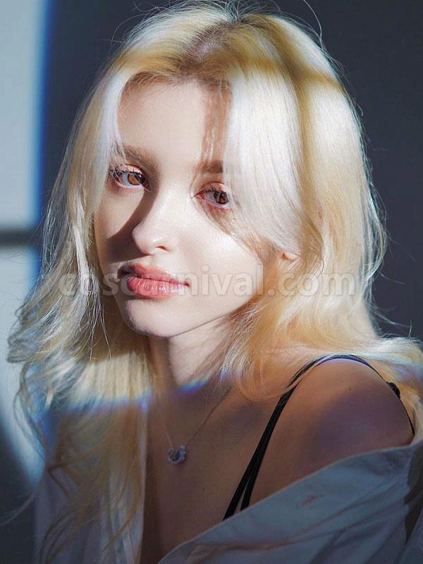 Sweet Lolita Wigs Light Gold Long Heat-resistant Fiber Lolita Accessories 