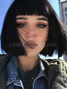 ROCOCO Style Lolita Wigs Black Short Heat-resistant Fiber Lolita Accessories 